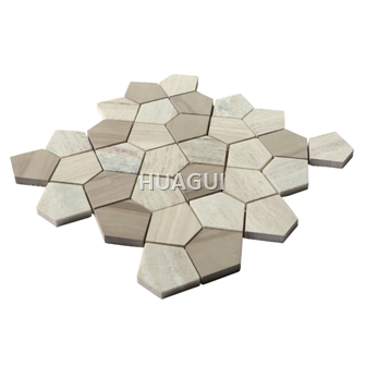 Rustic Panel Wood Mosaic factory   HG-WT001