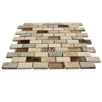 Rustic Panel Wood Mosaic factory   HG-WT001