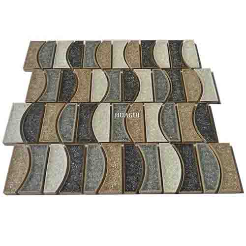 Rustic Panel Wood Mosaic factory   HG-WT001