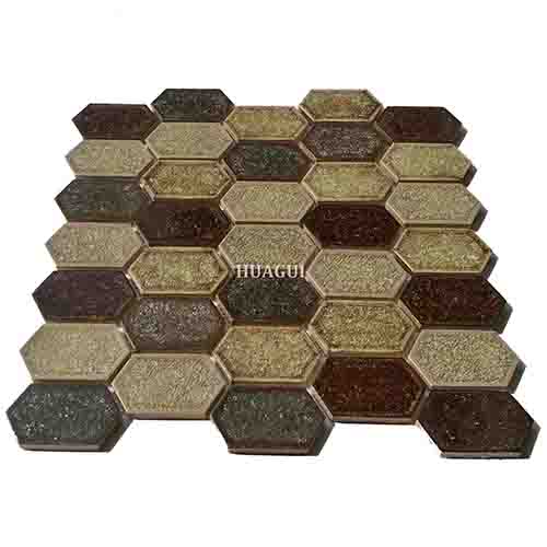 Rustic Panel Wood Mosaic factory   HG-WT001