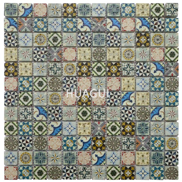 Rustic Panel Wood Mosaic factory   HG-WT001