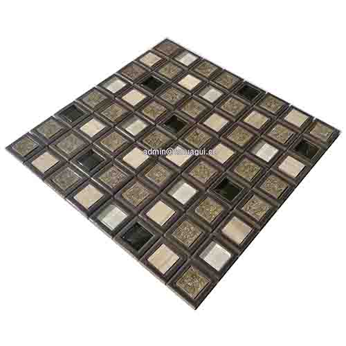 Rustic Panel Wood Mosaic factory   HG-WT001