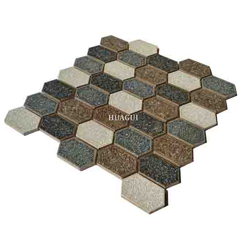 Rustic Panel Wood Mosaic factory   HG-WT001