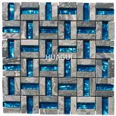 Rustic Panel Wood Mosaic factory   HG-WT001