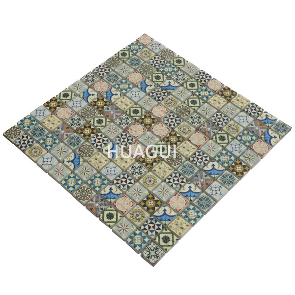 Rustic Panel Wood Mosaic factory   HG-WT001