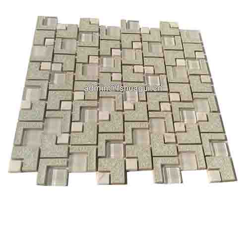 Rustic Panel Wood Mosaic factory   HG-WT001