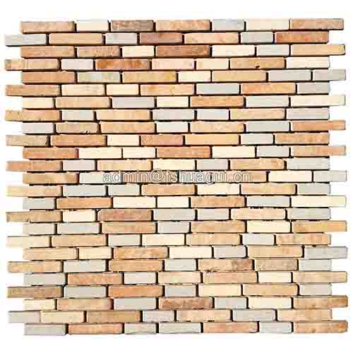 China supply linear stone mosaic tile for interior decoration wall backspalsh