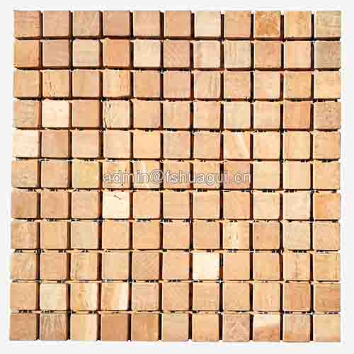 Broken design square shape natural stone mosaic backsplash tile 