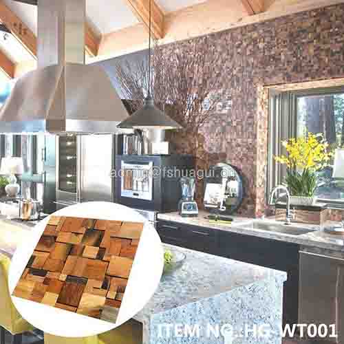 HG-WT001 Rustic Panel Wood Mosaic factory