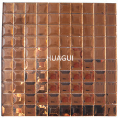 Cheap Price 13 Face Brwon Mirror Glass Mosaic For Kitchen Decoration Bathroom 