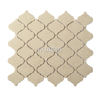 Lantern Marble Mosaic Tile for Wall Backspalsh Residencial Usage 