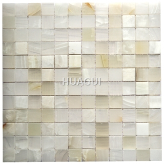 3D Jade Onyx Hexagon Mosaic Tile Sample Mosaic tile Square Shape