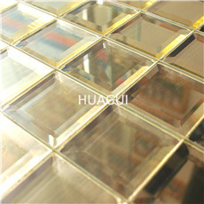 Glass printing square bevel surface 300*300mm decorative Mosaic tiles for domestic use