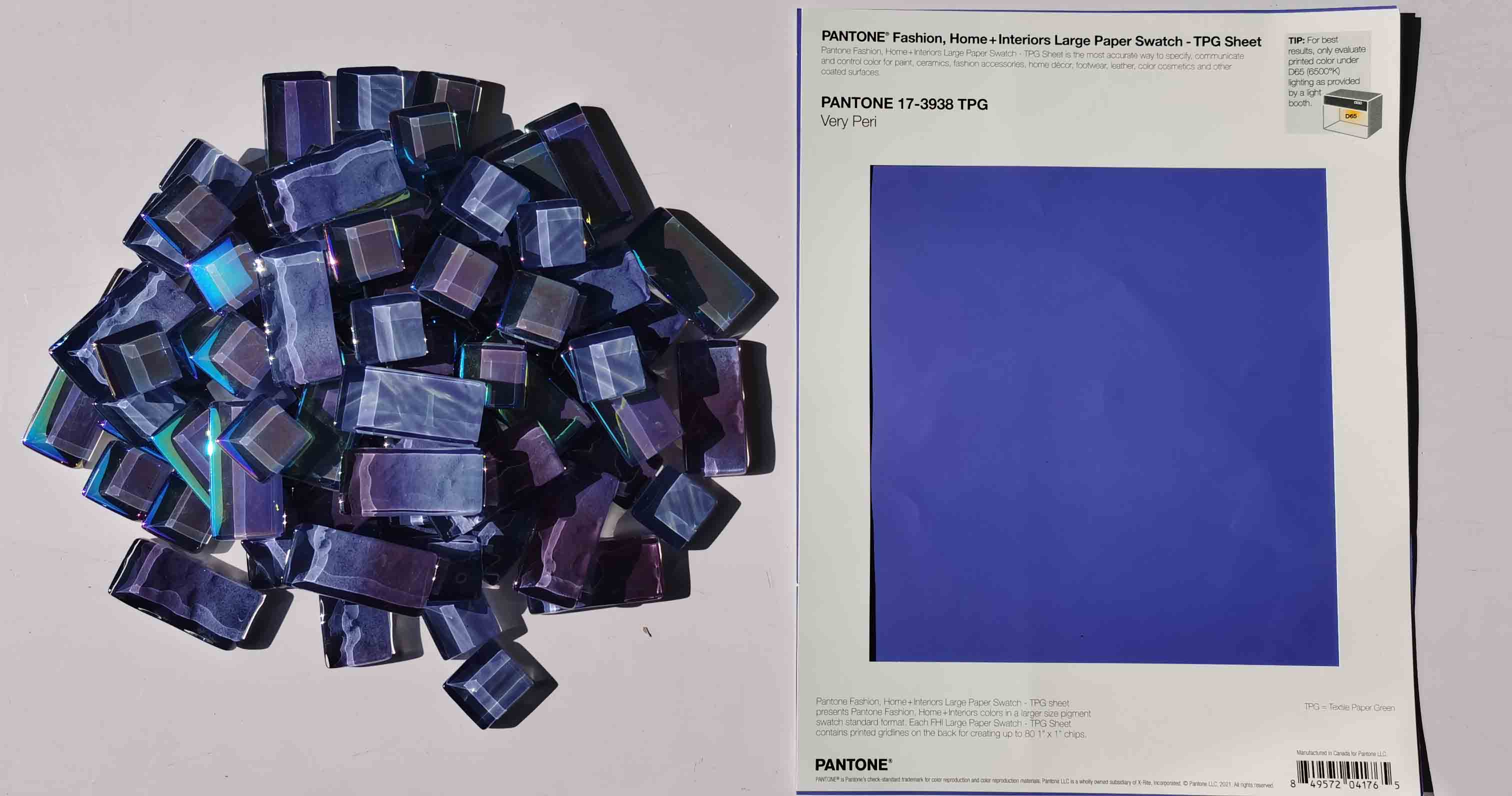 VERY PERI GLASS MOSAIC TILES CHIPS